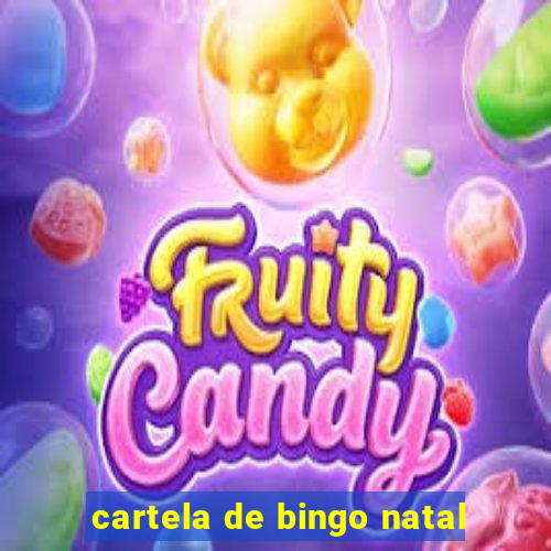 cartela de bingo natal